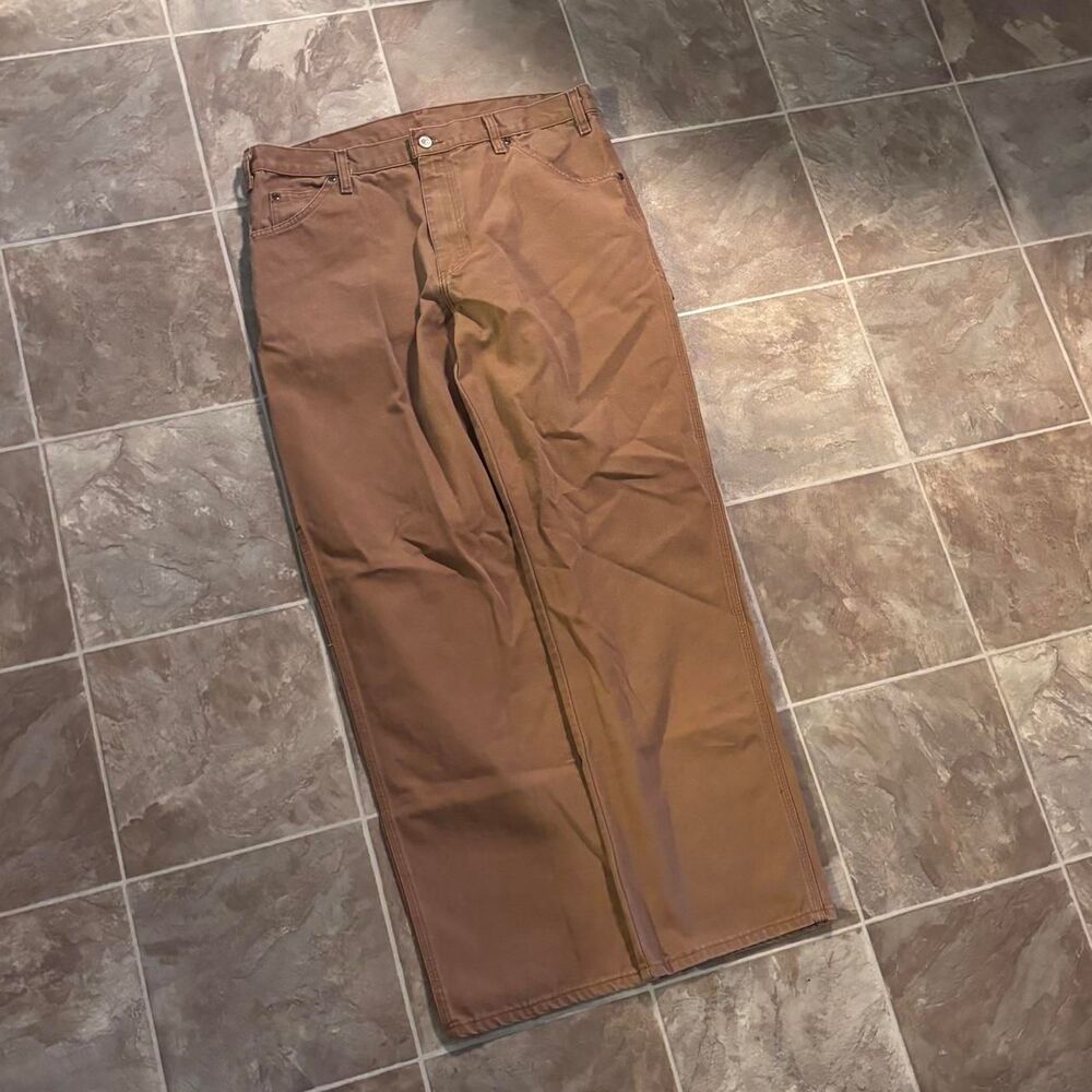 Vintage Y2K baggy dickies Brown carpenter pants, Size 36x32